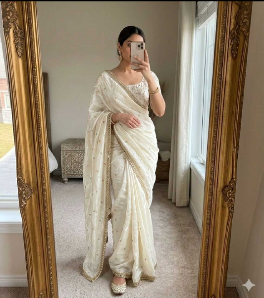 Space Silk Saree Festive Collection Fully Worked