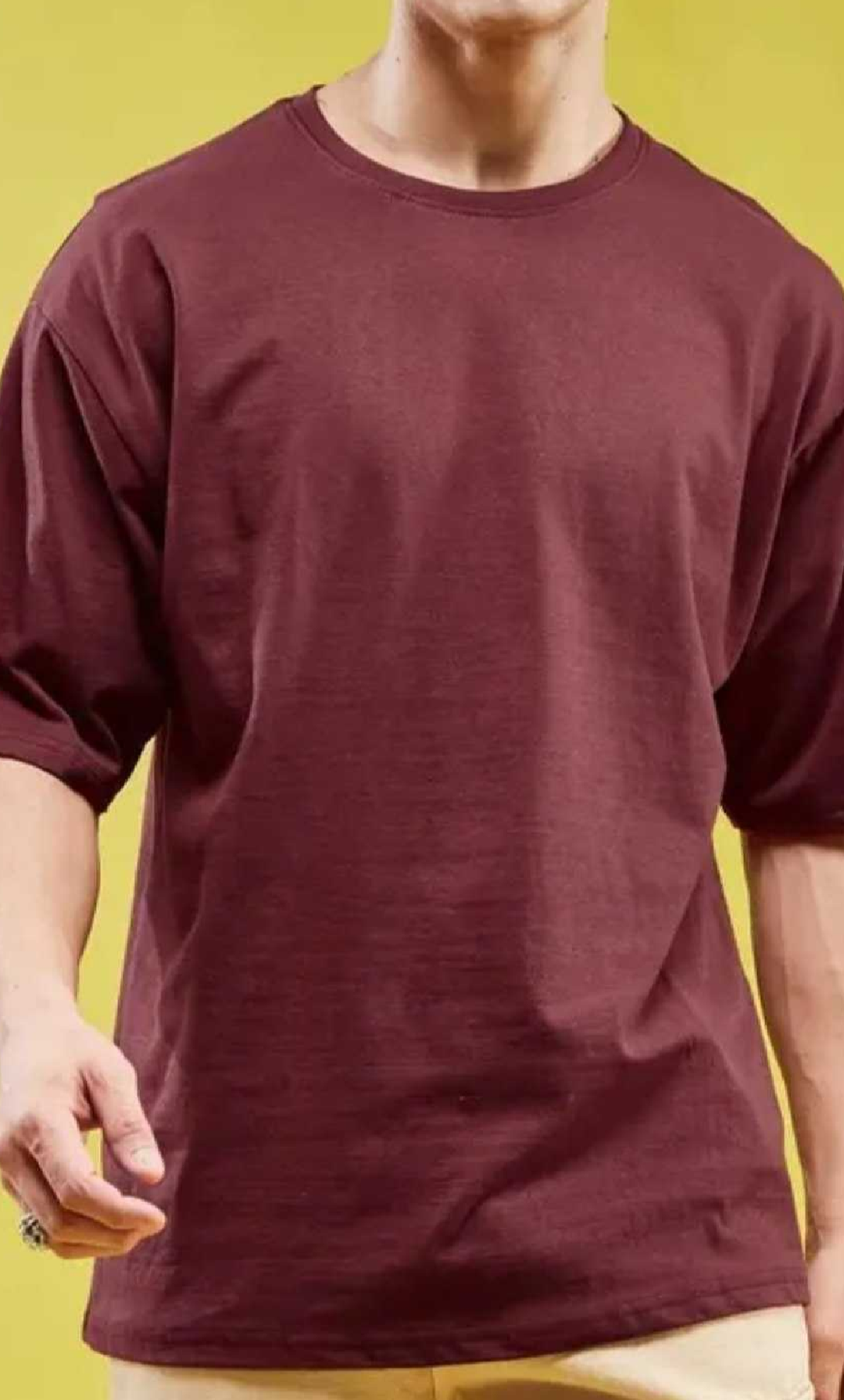 Cotton Mens Streetwear Oversized Tshirt