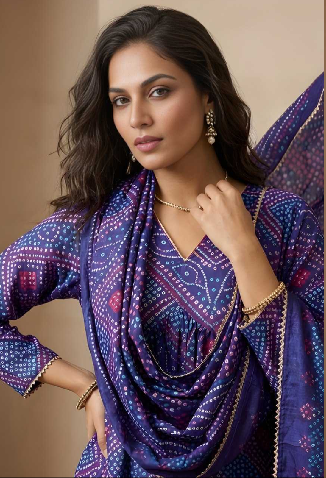 Delta Silk Printed Kurti
