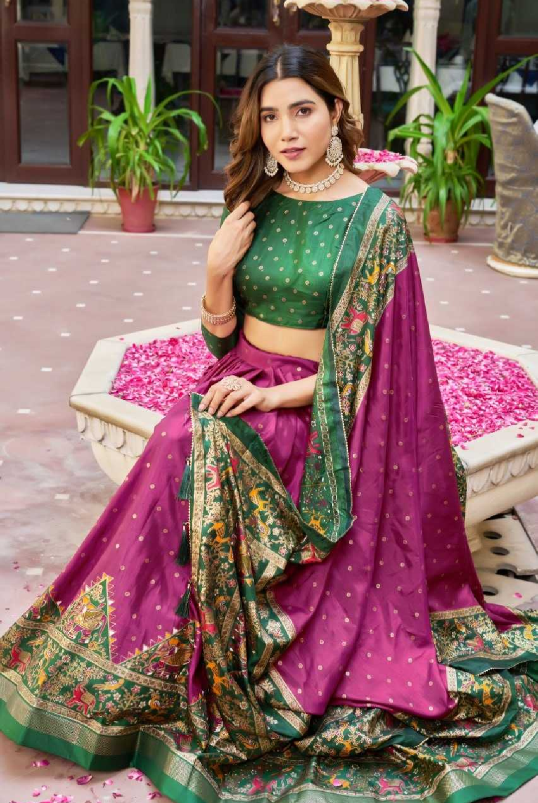 Dola Silk Latkan Traditional Lehenga