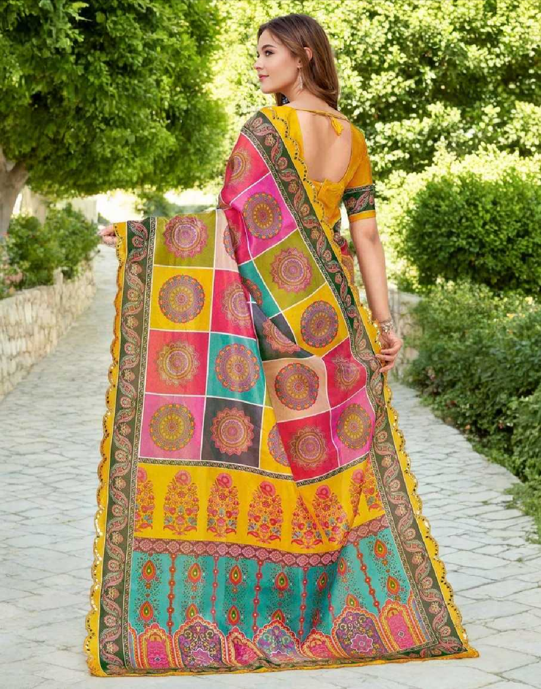 Chanderi Silk Saree Satrani Silk Saree