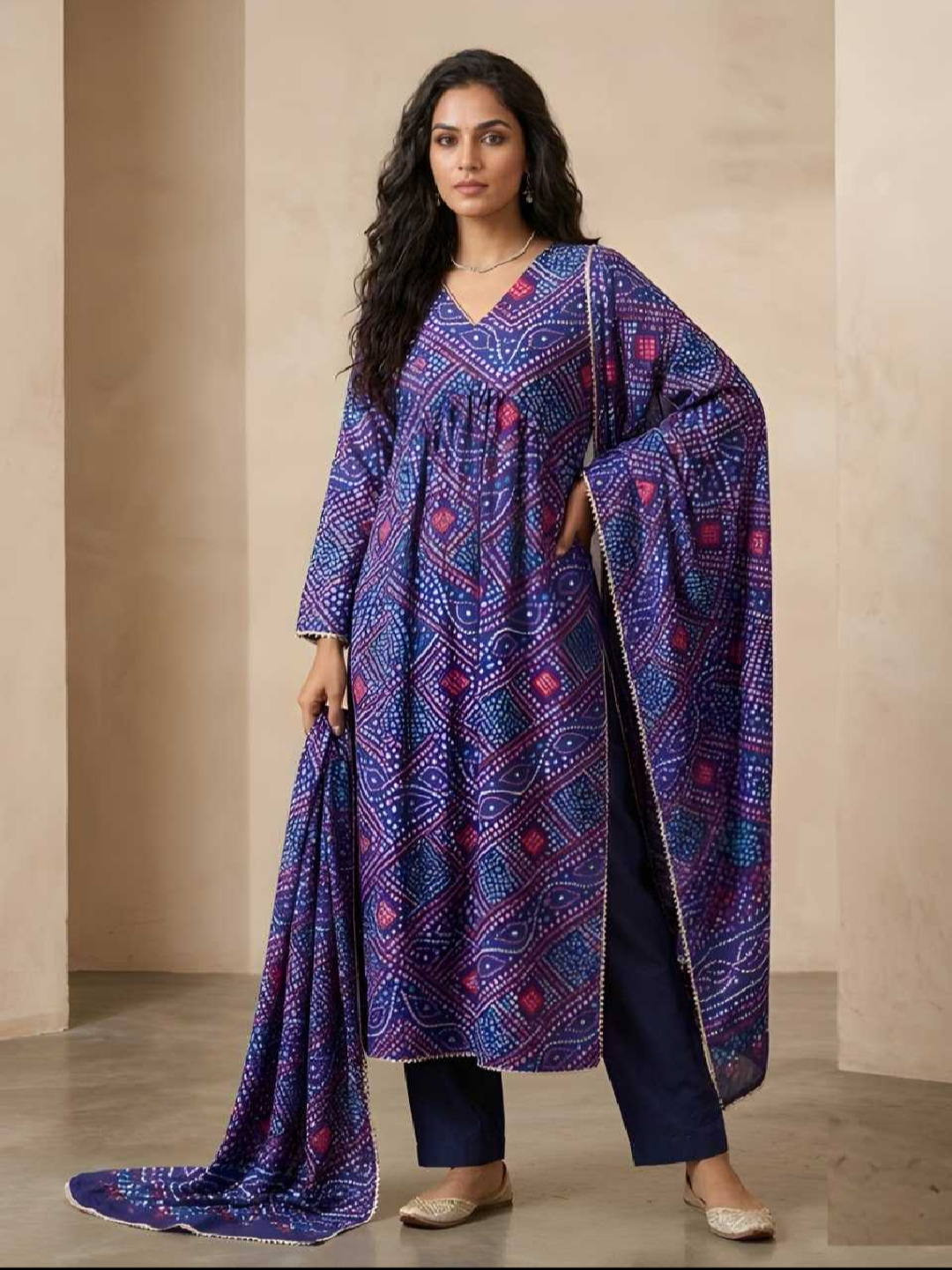 Delta Silk Printed Kurti