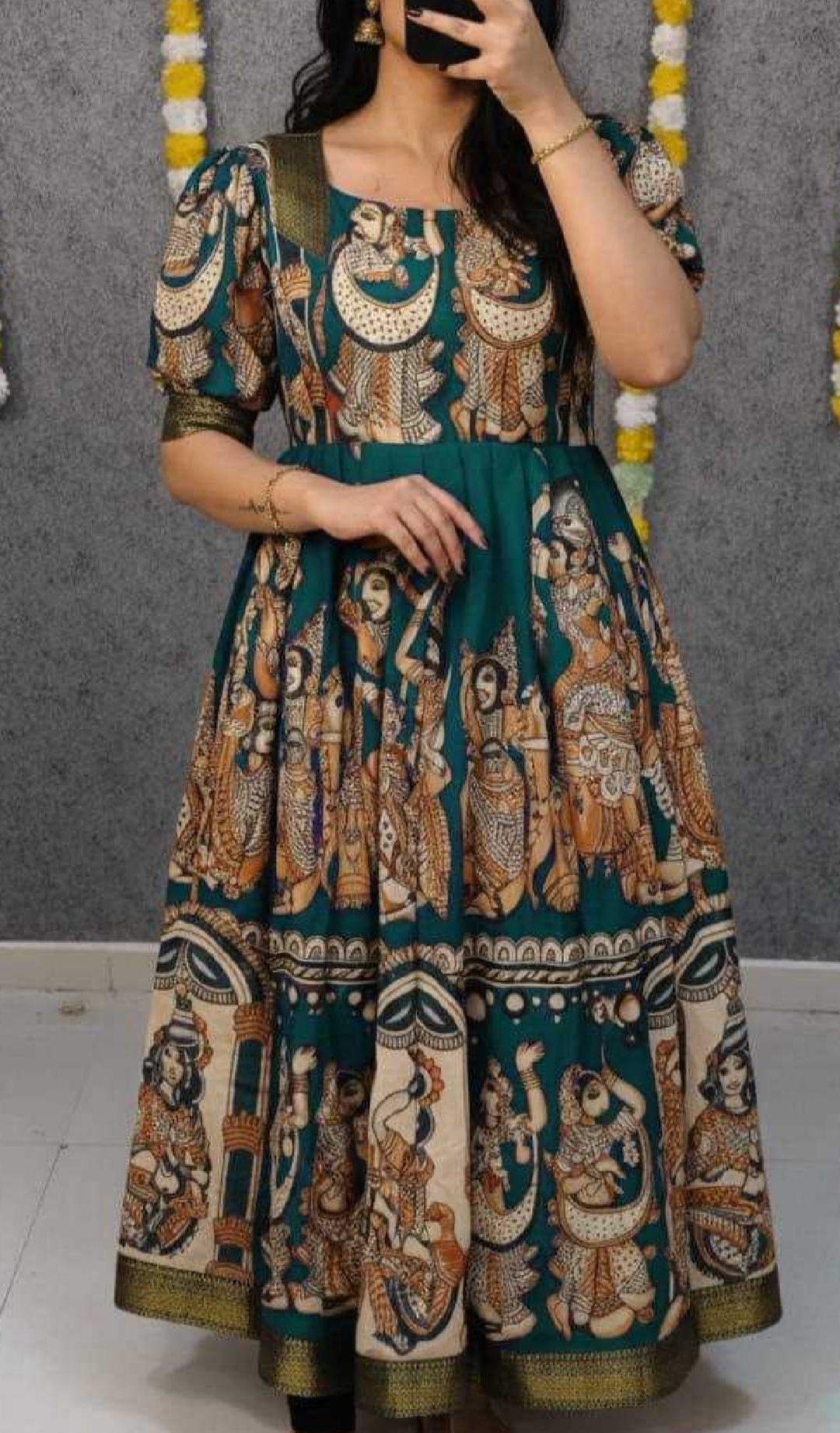 Georgett Printed Anarkali Gown