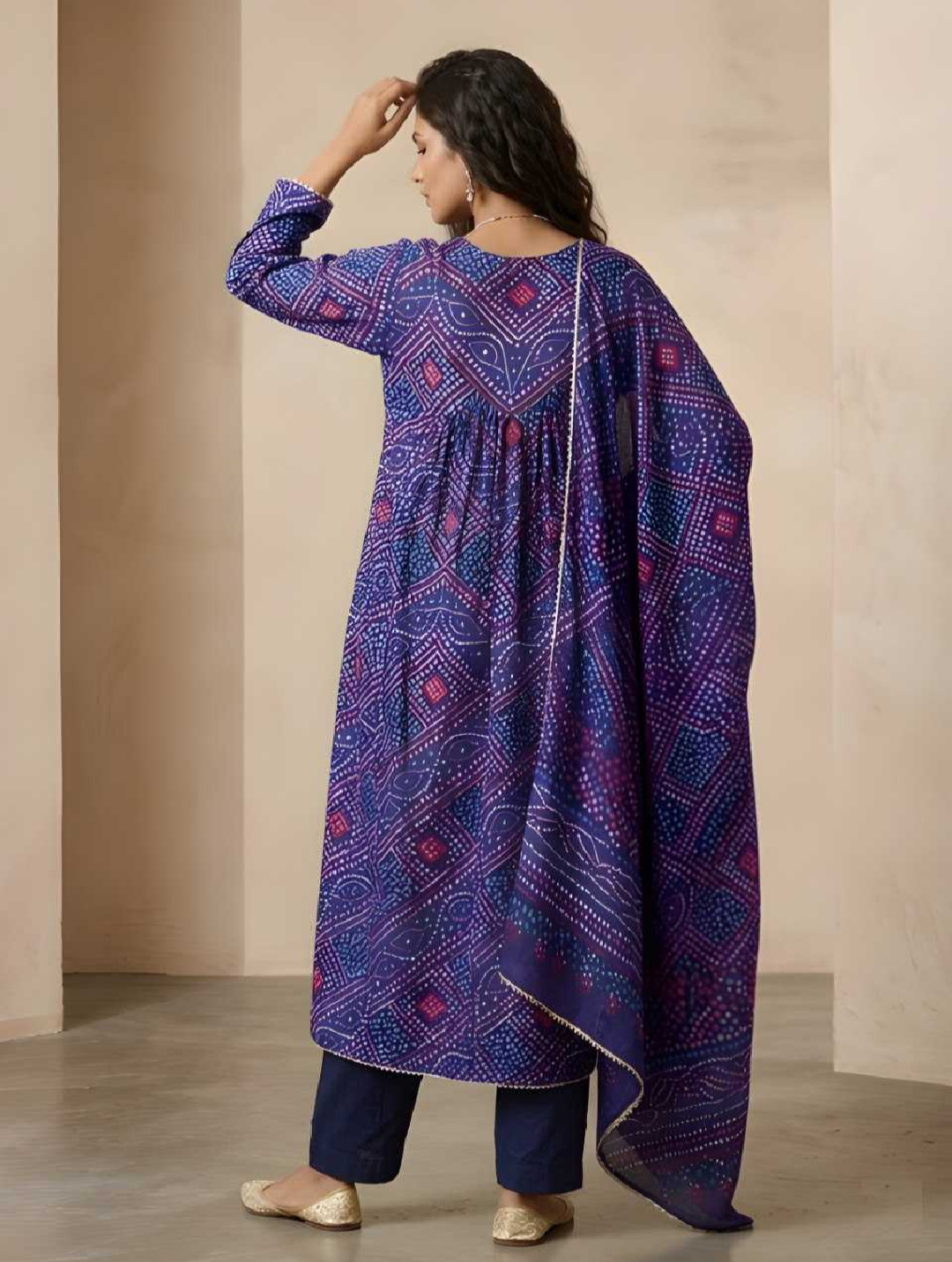 Delta Silk Printed Kurti