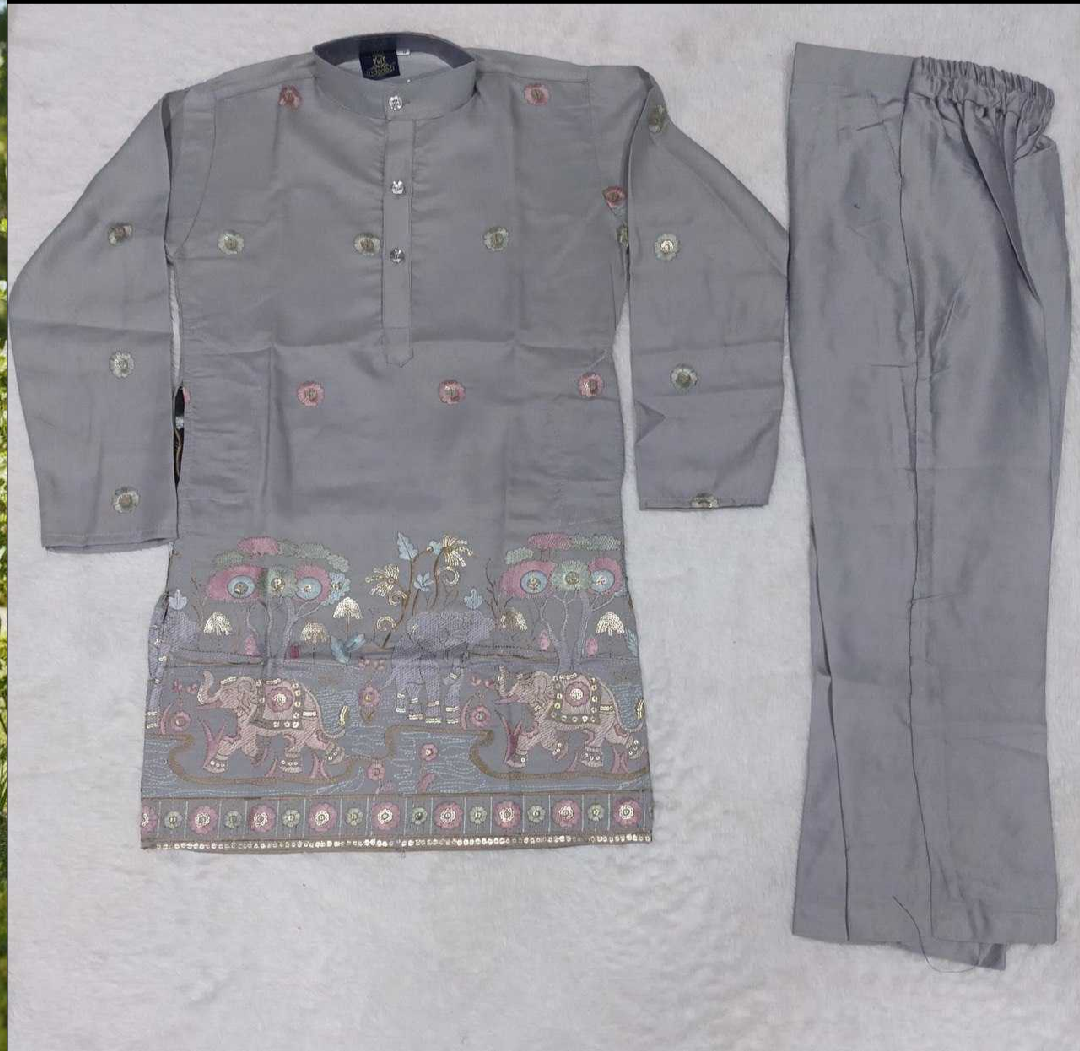 Malay Kurta Satin Silk Kids Wear Boys Kurta