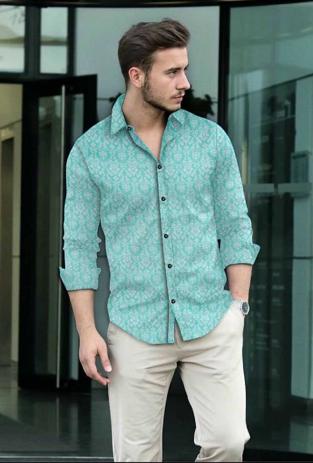Cotton Mens Wear Casual Wear Mens Shirt