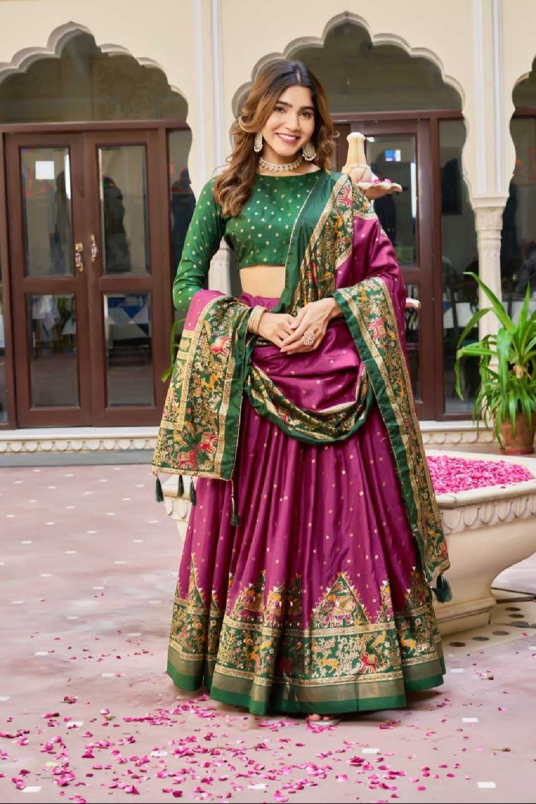 Dola Silk Latkan Traditional Lehenga