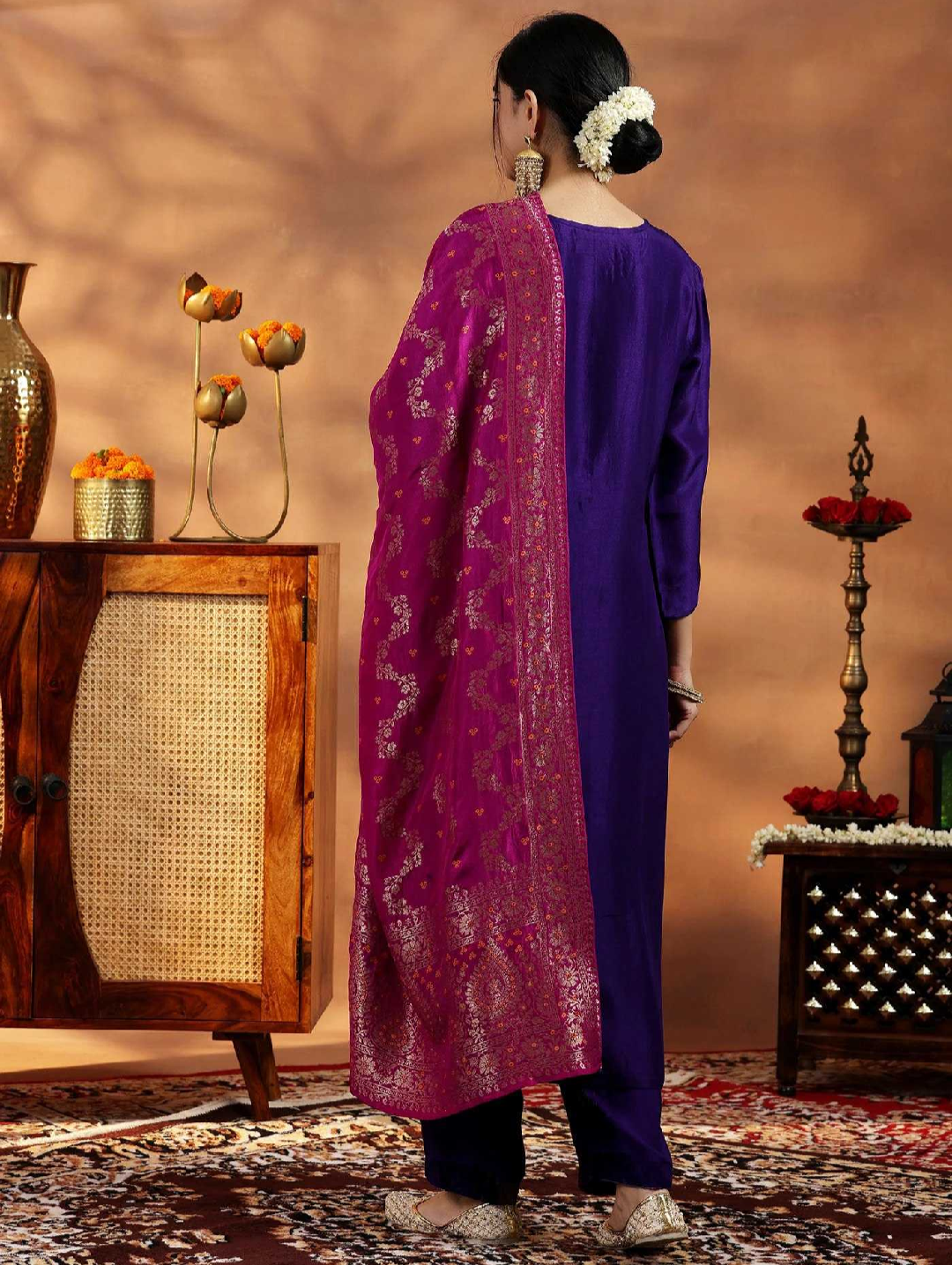 Suits & Dresses Art Silk Embriodery