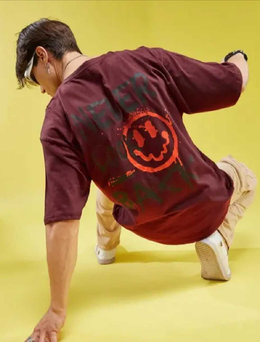 Cotton Mens Streetwear Oversized Tshirt