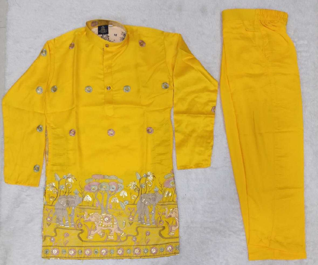 Malay Kurta Satin Silk Kids Wear Boys Kurta