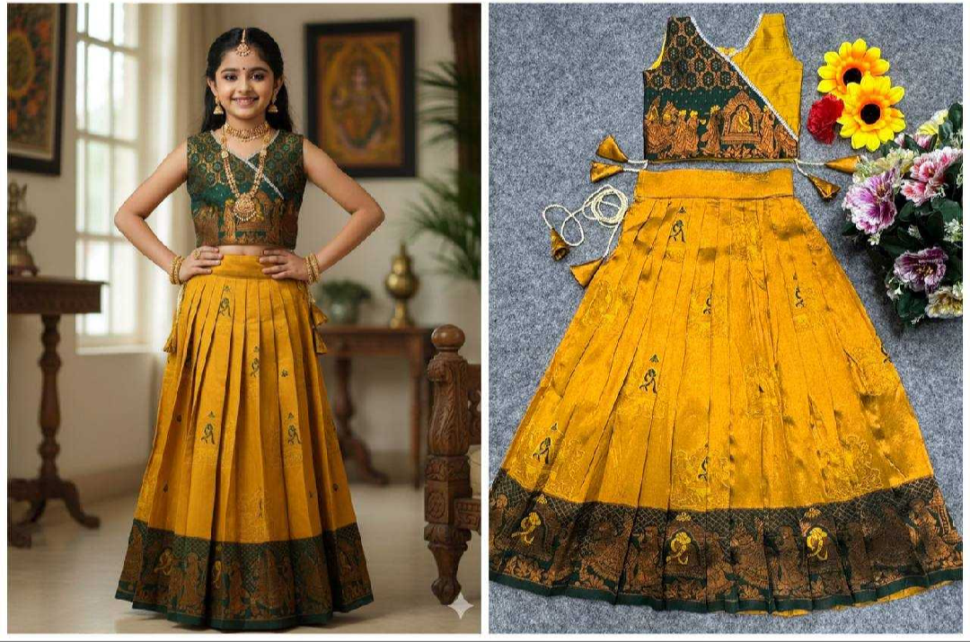 Kids Lehenga Soft Silk