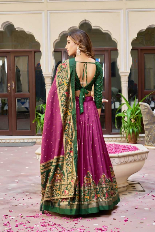 Dola Silk Latkan Traditional Lehenga